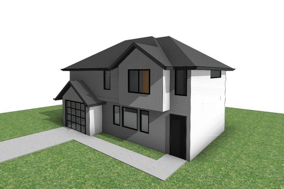 Exterior - Front Elevation 3 for Farmhouse House Plan #1066-222 - 1 bed, 1 bath