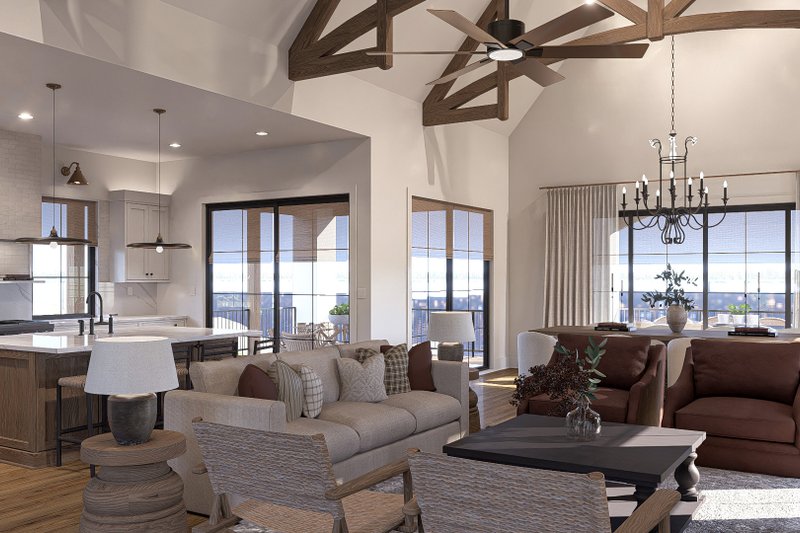 Dream House Plan - Interior - Family Room for European House Plan #455-361 - 1 bed, 1.5 bath