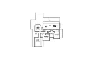 Floor Plan - Upper Floor for European House Plan #34-230 - 4 bed, 3 bath