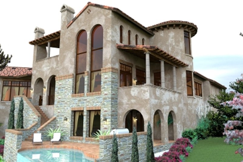 Home Plan - Photo 5 for European House Plan #120-177 - 4 bed, 4.5 bath