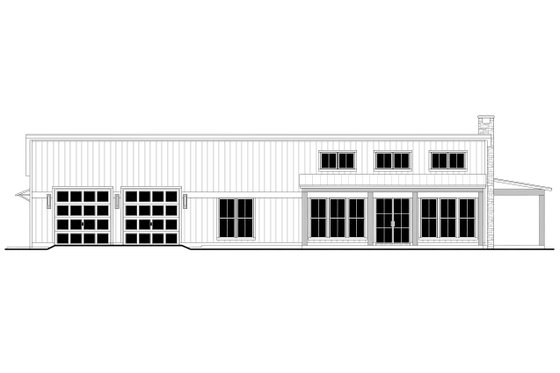 Exterior - Front Elevation 6 for Barndominium House Plan #430-381 - 3 bed, 2.5 bath