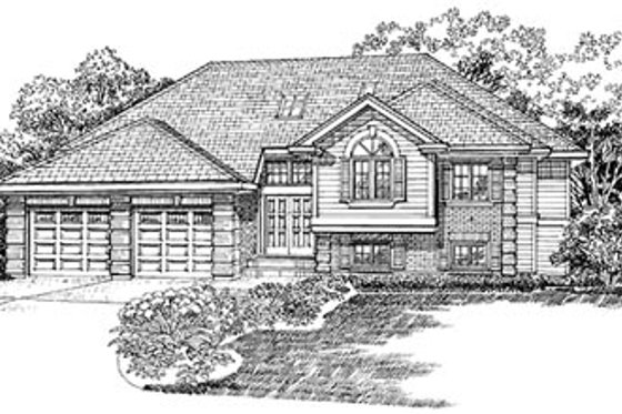Exterior - Front Elevation for Traditional House Plan #47-350 - 3 bed, 2 bath