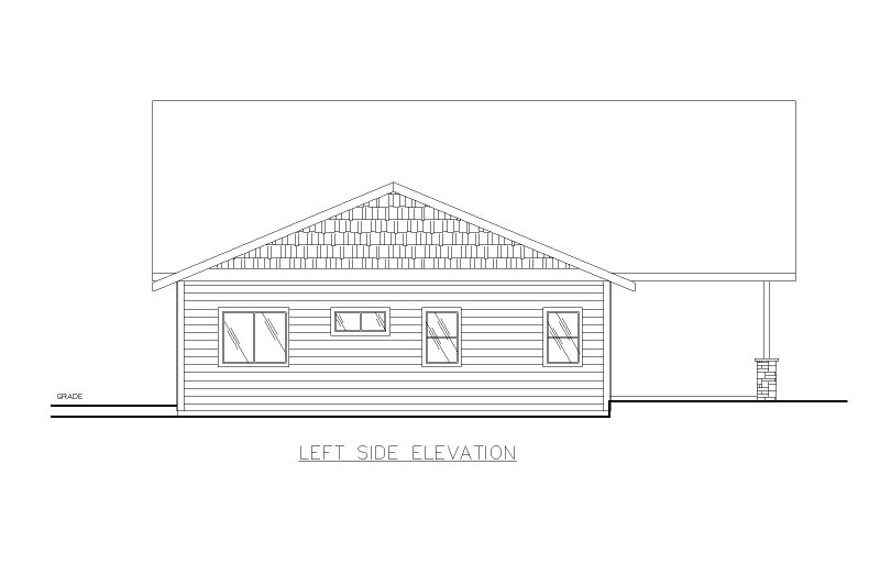 Architectural House Design - Exterior - Other Elevation for Craftsman House Plan #117-1011 - 3 bed, 2.5 bath