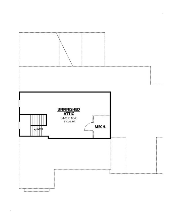 Home Plan - Country Floor Plan - Upper Floor Plan #1080-7