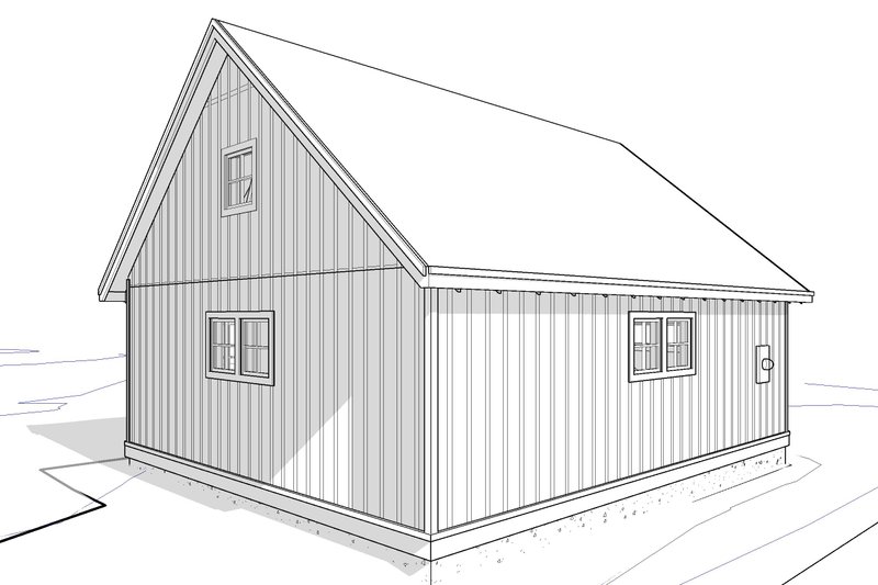 Architectural House Design - Exterior - Rear Elevation for Farmhouse House Plan #895-175, 0 bath