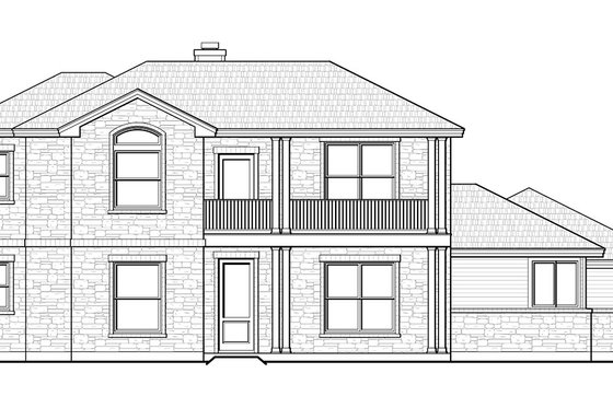 Exterior - Front Elevation 3 for Farmhouse House Plan #935-19 - 3 bed, 2.5 bath