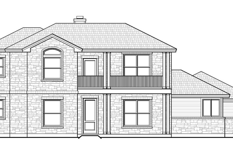 Architectural House Design - Exterior - Front Elevation 3 for Farmhouse House Plan #935-19 - 3 bed, 2.5 bath