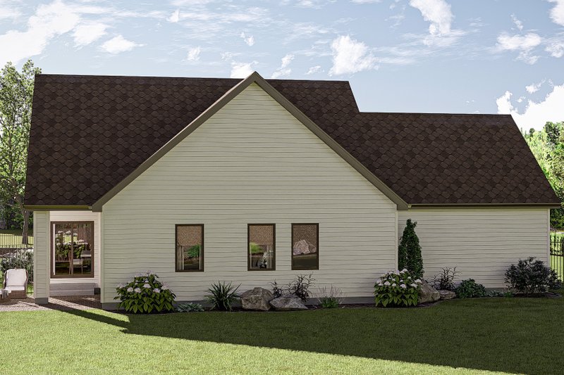 Home Plan - Exterior - Rear Elevation for Cottage House Plan #455-429 - 3 bed, 2 bath