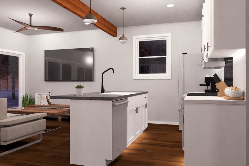 Home Plan - Interior - Kitchen for Modern House Plan #513-2249 - 3 bed, 2 bath