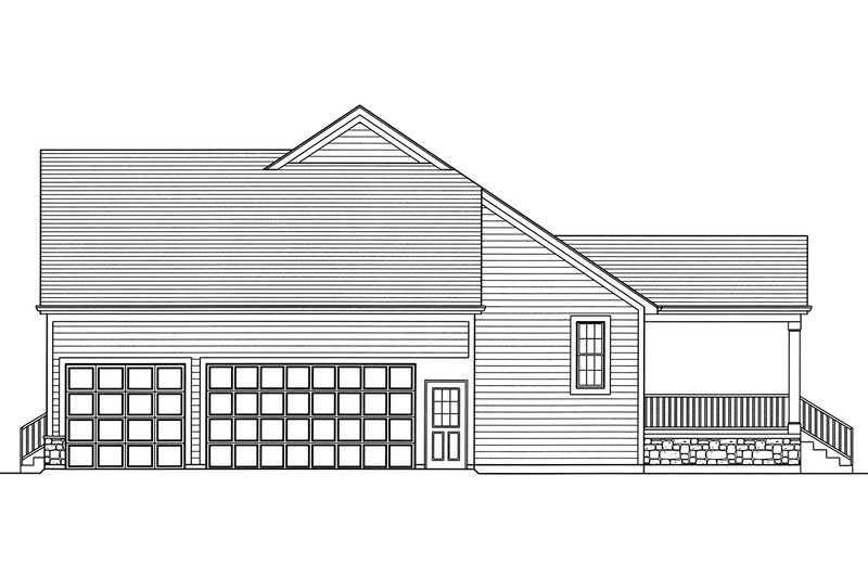 Architectural House Design - Right Side Elevation