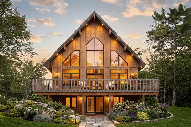 Exterior - Rear Elevation 2 for Contemporary House Plan #23-2629 - 3 bed, 2 bath