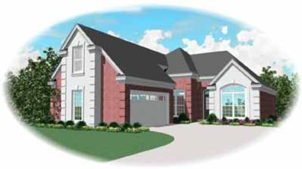 Exterior - Front Elevation 2 for Traditional House Plan #81-283 - 2 bed, 2 bath