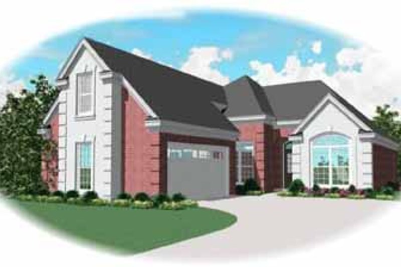 Exterior - Front Elevation 2 for Traditional House Plan #81-283 - 2 bed, 2 bath