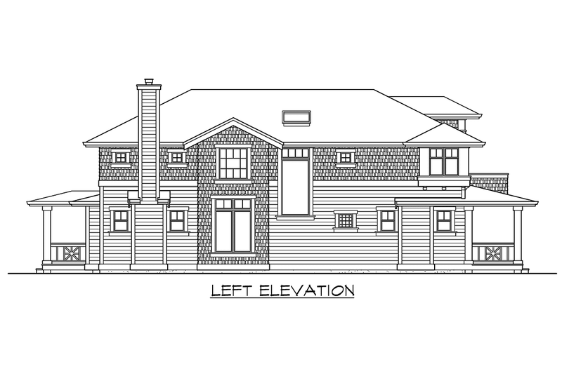 Architectural House Design - Exterior - Other Elevation 1 for Craftsman House Plan #132-110 - 3 bed, 2.5 bath