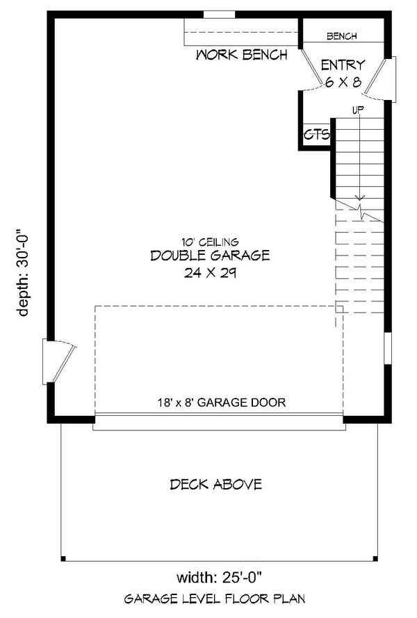 House Design - Contemporary Floor Plan - Lower Floor Plan #932-95