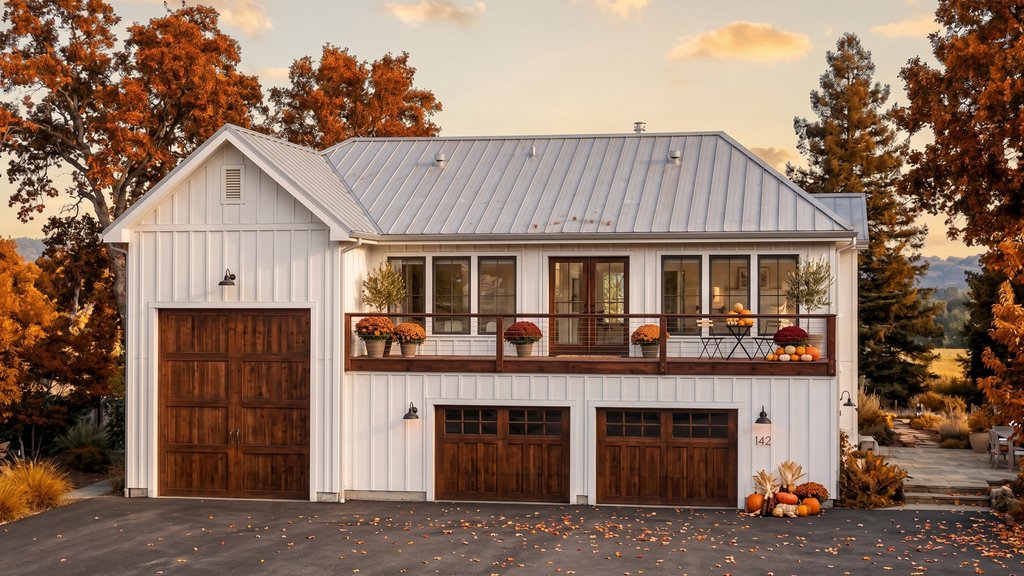 Exterior - Front Elevation 2 for Barndominium House Plan #455-266 - 2 bed, 1.5 bath