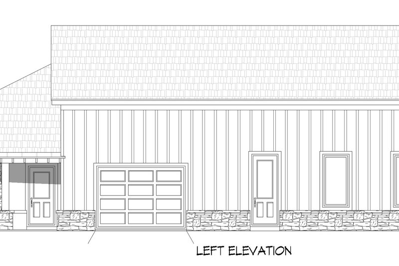 House Blueprint - Exterior - Other Elevation for Farmhouse House Plan #932-1385 - 3 bed, 3 bath