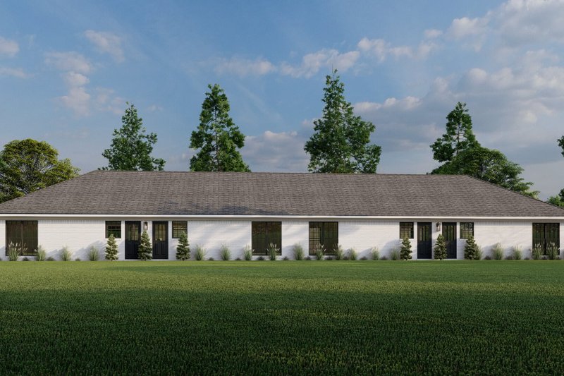 House Plan Design - Exterior - Rear Elevation for Traditional House Plan #923-397 - 2 bed, 1 bath