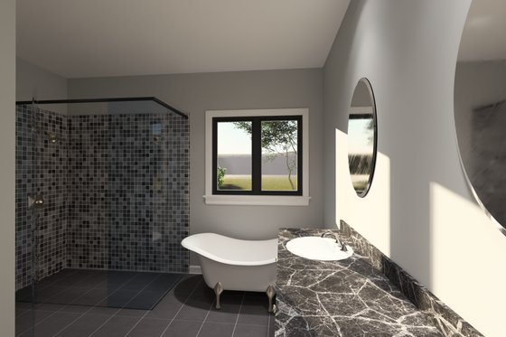 Interior - Master Bathroom for Modern House Plan #513-2410 - 4 bed, 3.5 bath