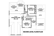 European Style House Plan - 4 Beds 3 Baths 2667 Sq/Ft Plan #81-1081 
