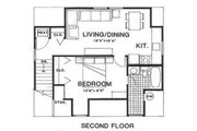 Country Style House Plan - 1 Beds 1 Baths 450 Sq/Ft Plan #116-228 