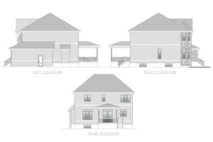 Exterior - Other Elevation for Cottage House Plan #138-386 - 4 bed, 2.5 bath