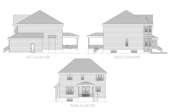 Exterior - Other Elevation for Cottage House Plan #138-386 - 4 bed, 2.5 bath