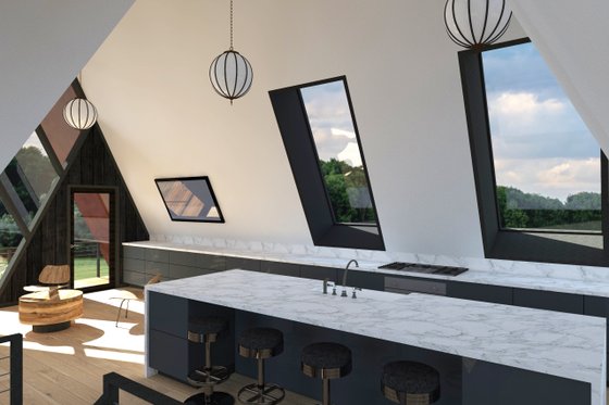 Interior - Family Room 2 for Modern House Plan #933-16 - 3 bed, 2 bath