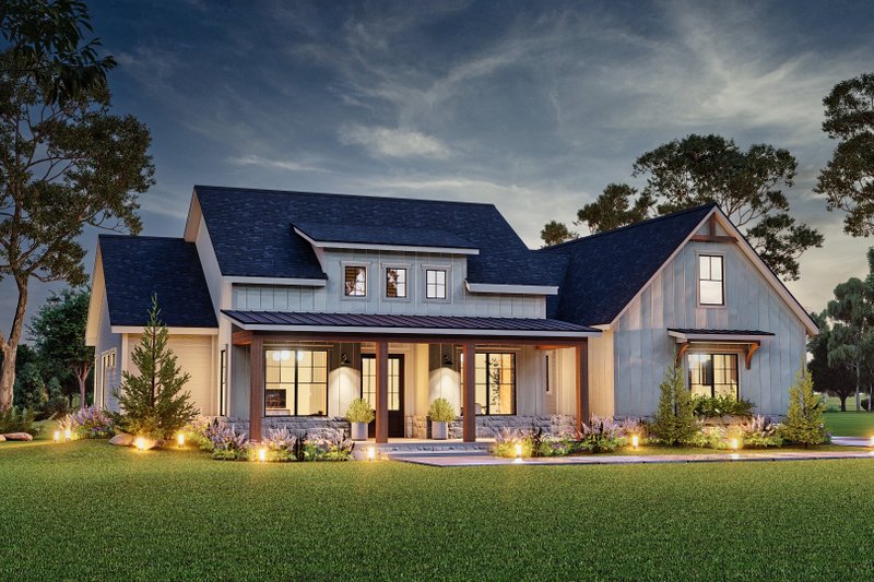 Home Plan - Farmhouse Exterior - Front Elevation Plan #119-449
