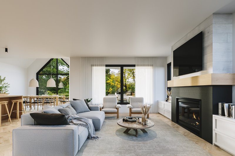Dream House Plan - Interior - Family Room 1 for Modern House Plan #23-2799 - 5 bed, 3.5 bath