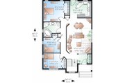 Traditional Style House Plan - 3 Beds 1 Baths 1253 Sq/Ft Plan #23-796 