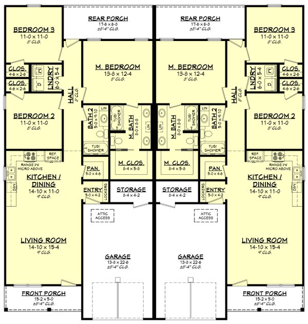 Architectural House Design - Traditional Floor Plan - Main Floor Plan #430-315