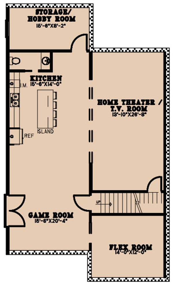 Home Plan - European Floor Plan - Lower Floor Plan #923-239