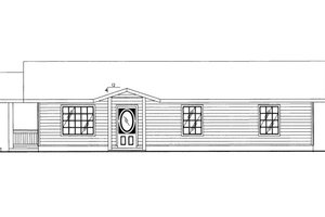 Ranch Exterior - Front Elevation Plan #117-615