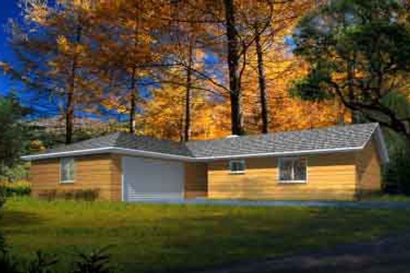 Dream House Plan - Ranch Exterior - Front Elevation Plan #1-1310