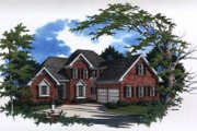 European Style House Plan - 3 Beds 2.5 Baths 2009 Sq/Ft Plan #41-147 