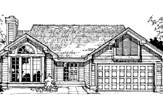 Exterior - Other Elevation for Cottage House Plan #320-340 - 2 bed, 2 bath