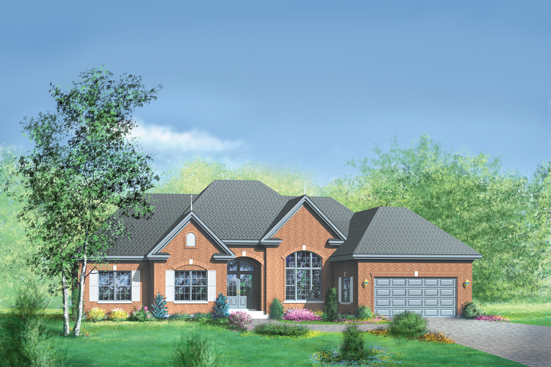 Traditional Style House Plan - 3 Beds 2.5 Baths 2402 Sq/Ft Plan #25-160