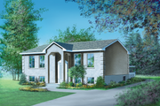 European Style House Plan - 2 Beds 1 Baths 1064 Sq/Ft Plan #25-1086 