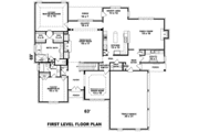 European Style House Plan - 4 Beds 3.5 Baths 4030 Sq/Ft Plan #81-1308 
