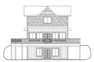 Exterior - Front Elevation 3 for Cabin House Plan #117-944 - 3 bed, 2.5 bath
