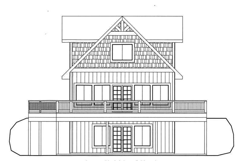 Architectural House Design - Exterior - Front Elevation 3 for Cabin House Plan #117-944 - 3 bed, 2.5 bath