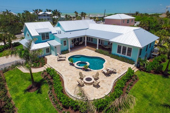 Exterior - Rear Elevation for Farmhouse House Plan #938-82 - 4 bed, 4.5 bath