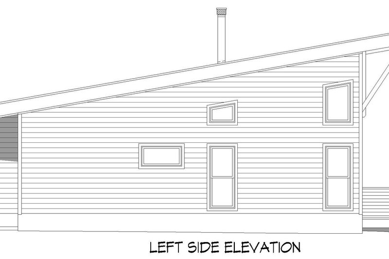 House Blueprint - Exterior - Other Elevation for Contemporary House Plan #932-937 - 2 bed, 2.5 bath