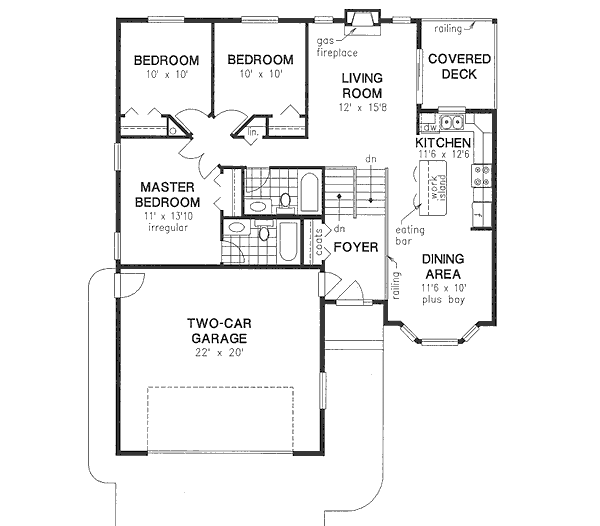 Home Plan - Traditional Floor Plan - Main Floor Plan #18-323