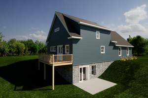 Exterior - Other Elevation 3 for Craftsman House Plan #1116-22 - 3 bed, 2 bath