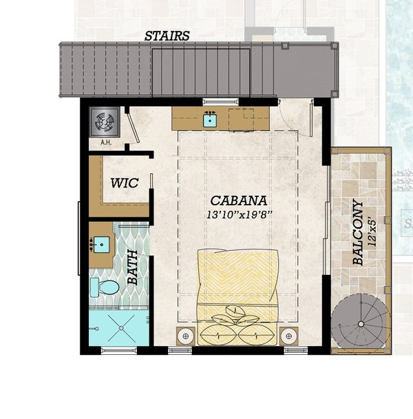 Beach Floor Plan - Other Floor Plan #548-44