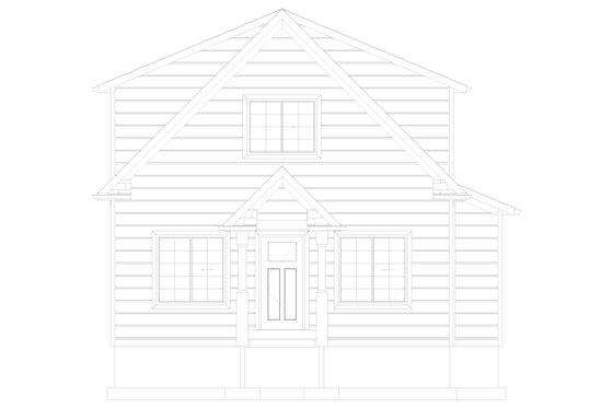 Exterior - Front Elevation 5 for Farmhouse House Plan #1060-301 - 2 bed, 1.5 bath