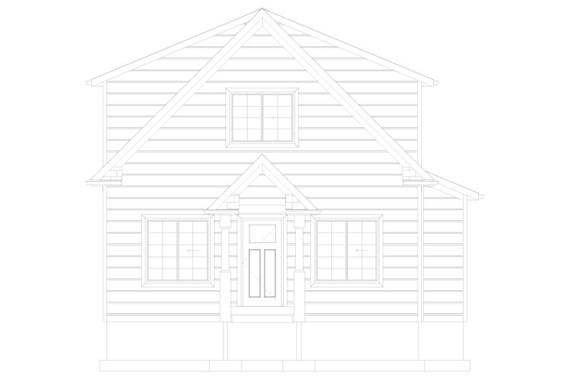House Design - Exterior - Front Elevation 5 for Farmhouse House Plan #1060-301 - 2 bed, 1.5 bath