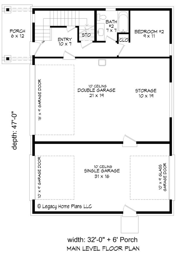 Contemporary Floor Plan - Main Floor Plan #932-913